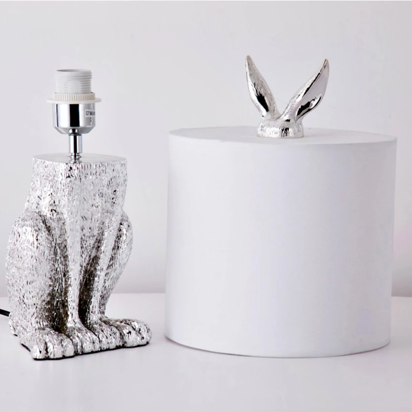

Modern Rabbit Table Lamp LED Table Lights Bedside LED Desk Lamp Bedroom Living Room Dining Kitchen Fixtures Luminaire Industrial