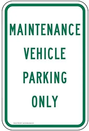 Parking Control Sign Reserved Info in English White Aluminum Metal Heavy Duty Funny Decoration Tin Signs | Дом и сад