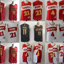 Men women youth kid Atlanta Dominique Wilkins Spud Webb#11 Trae Young Mens baskeball jerseys