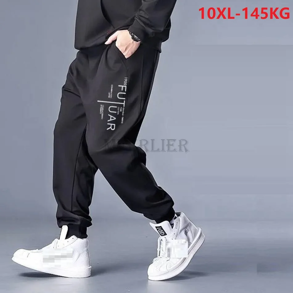 

new 2022 spring summer men sports pants plus size 8XL 9XL 10XL Elasticity casual letter big sales sweatpants Straight mferlier