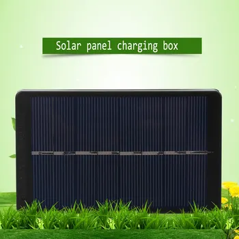 

Outdoor 1W 4V Solar Panel Board Charging Box Charger Energy Charging Power Supply Box For 2*AA/AAA Rechargeable Battery