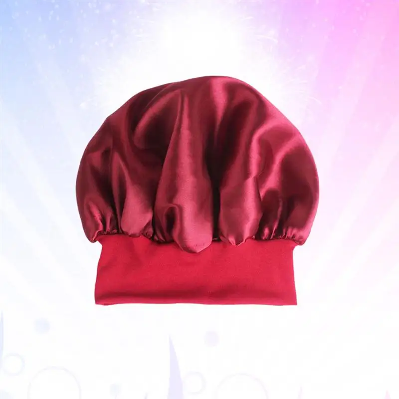 Широкая боковая эластичная Ночная шапочка атласный Чепчик для сна выпадение волос колпачок s шляпы для химиотерапии Уход за волосами