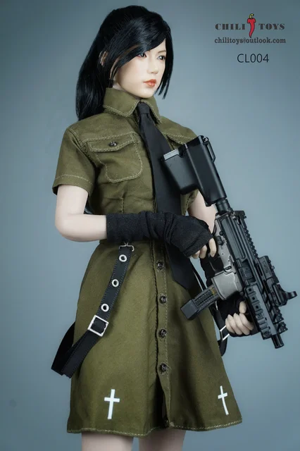 3 Colors CHILI TOYS CL004 1/6 Scale Sexy Girl Vigorous Youth Workwear Dress Clothes Set for 12'' Female Soldier Action Figure 4