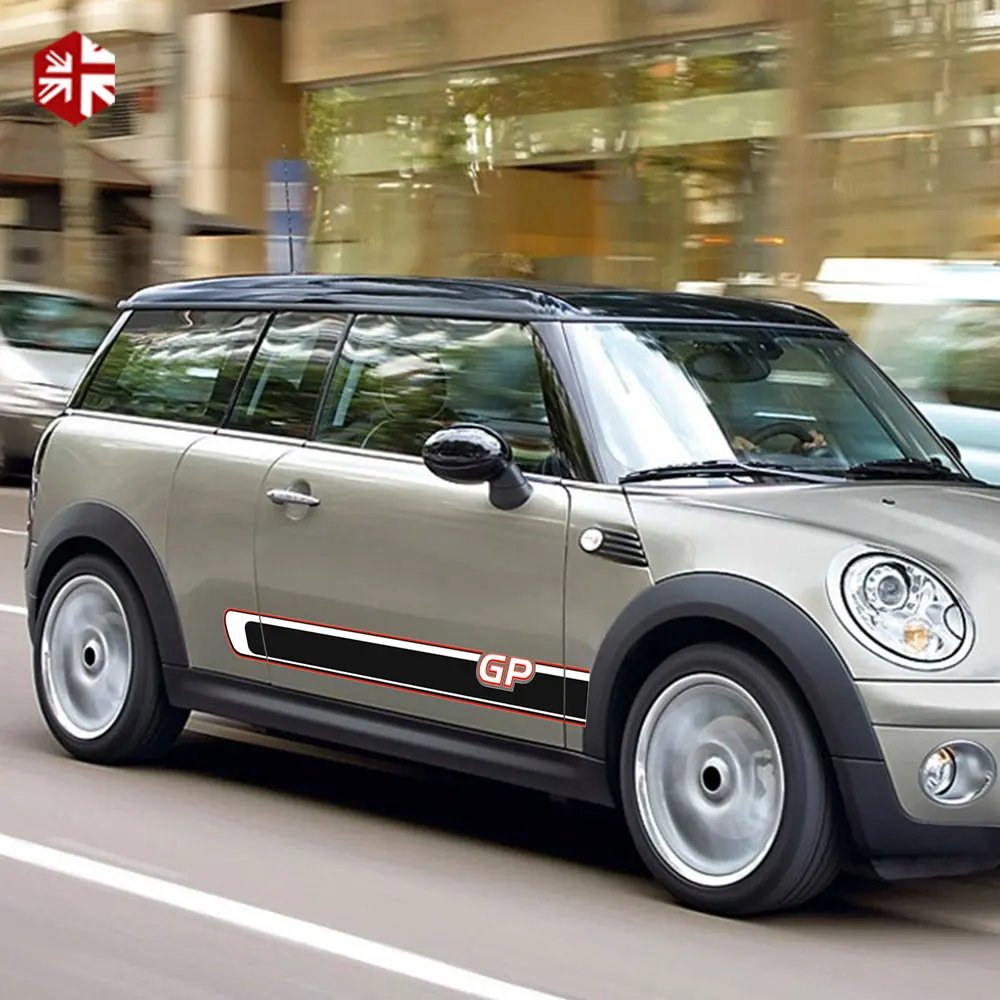 2 шт боковые полосы наклейки мини GP стиль тела наклейка для MINI Cooper S Clubman R55 JCW One Аксессуары