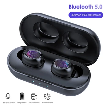 

Lovebay B5 TWS Bluetooth 5.0 Wireless Earphone Touch Control 6D Stereo Earbuds Waterproof Handsfree Headset With Charging Case