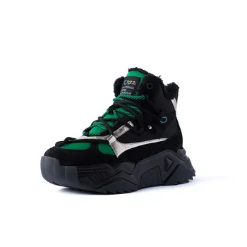 

Dilalula 2020 Genuine Leather Women Flats Platfroms Plus Velet Warm Casual Shoes Woman Autumn Winter Comfort Lace Up Shoes