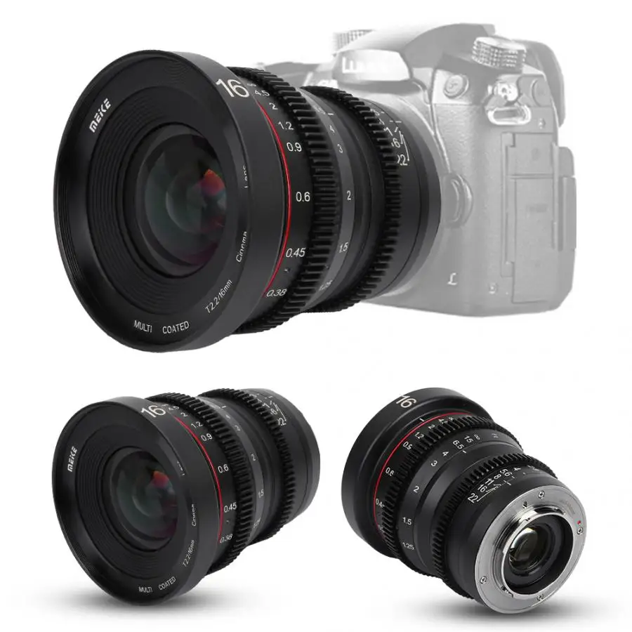 Meike 16 мм T2.2 объектив с ручным фокусом для Olympus M4/3 крепление беззеркального объектива камеры