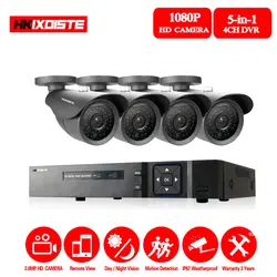 4CH система видеонаблюдения 1080P HDMI AHD 4CH DVR 4 шт. 2,0 Мп ИК наружная камера безопасности 3000TVL камера наблюдения 1080 P ahd dvr