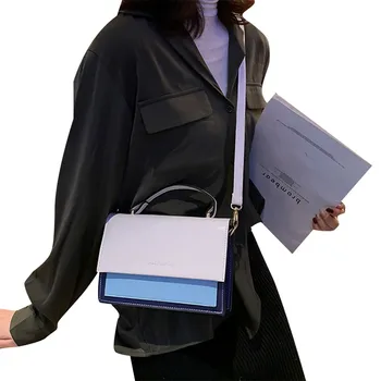 

Summer Women Fashion Color Block Crossbody Bag Tassel Decoration Shoulder Handbags Messenger Tote Small Tote for Ladies Girls