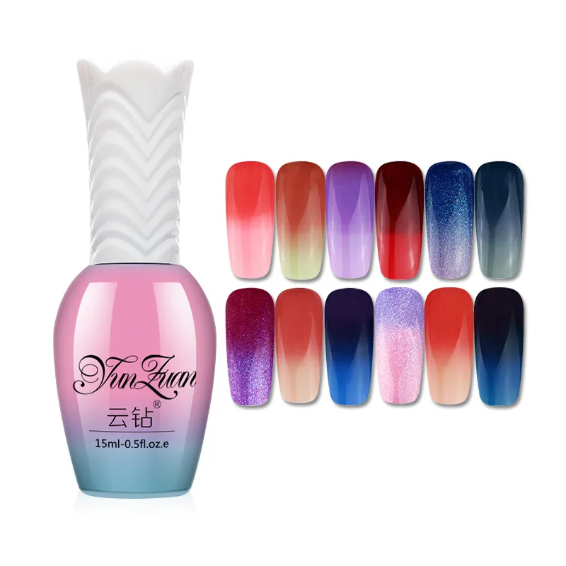 

Cloud Drill Temperature-changed Glue UV Polish Color Changing Nail Polish Gradient Color Nail Polish Glue kou dan UV Polish Nail