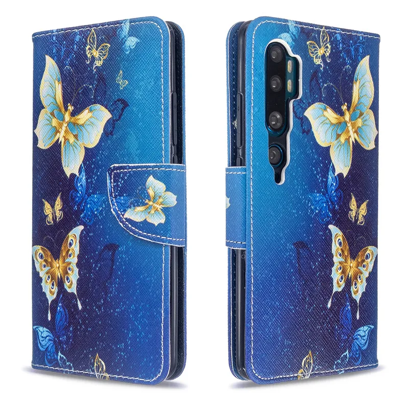 Чехол книжка для Xiaomi Mi Note 10 чехол из искусственной кожи кошелек подставка Pro