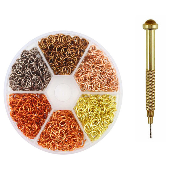 Pierced Arylictips Punk Charms 5-6mm Loops Metal Tools Piercing Jewelry Connect Hoop Decoration Nail Art Alloy Ring 2022