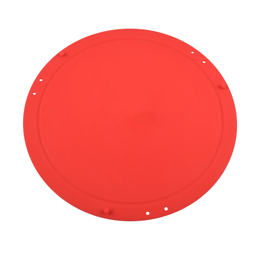 Силиконовая разделочная для нарезки круглый складной многофункциональный гибкий инструмент для домашней кухни XHC88 - Цвет: red
