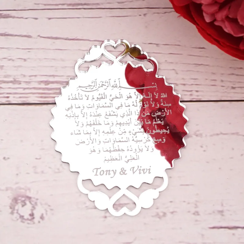 10pcs Personalized Wedding Guest Gifts Custom Acrylic Mirror Tags Invitation Card Birthday Party De - 4.00002E+12