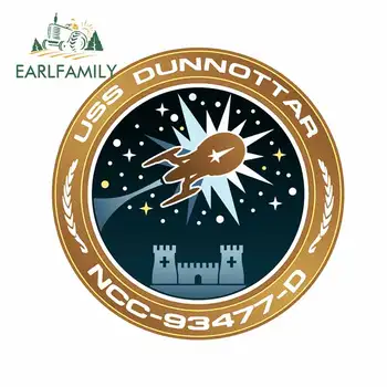 

EARLFAMILY 13cm x 12.9cm for Star Trek Starfleet Motorcycle Car Bumper Window Stickers DIY Anime Waterproof Personality Decal