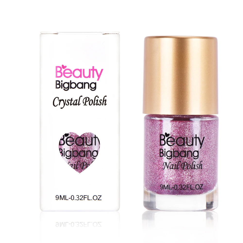 BEAUTYBIGBANG 9 набор пластиковых бутылок для шампуней/кремов жемчужные бриллианты лак для ногтей Блестящий Блеск лак для ногтей лак для маникюра украшение для ногтей