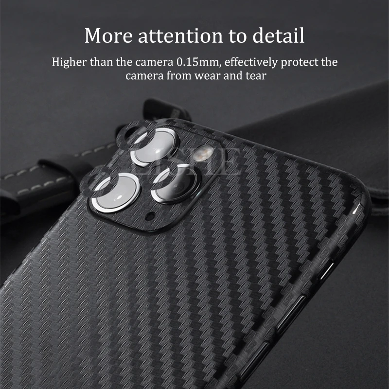 Роскошная наклейка из углеродного волокна на заднюю панель для iPhone 11 Pro Max 11 Pro 11X7 8 Plus прочная наклейка s для iPhone 6S 6 7 8 XR XS MAX