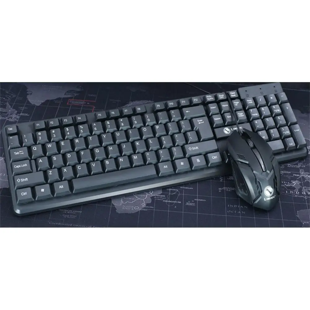 BEESCLOVER T13 общая Проводная клавиатура мышь набор USB Настольный Ноутбук Офисная Клавиатура набор клавиатура и мышь с USB Проводная d29