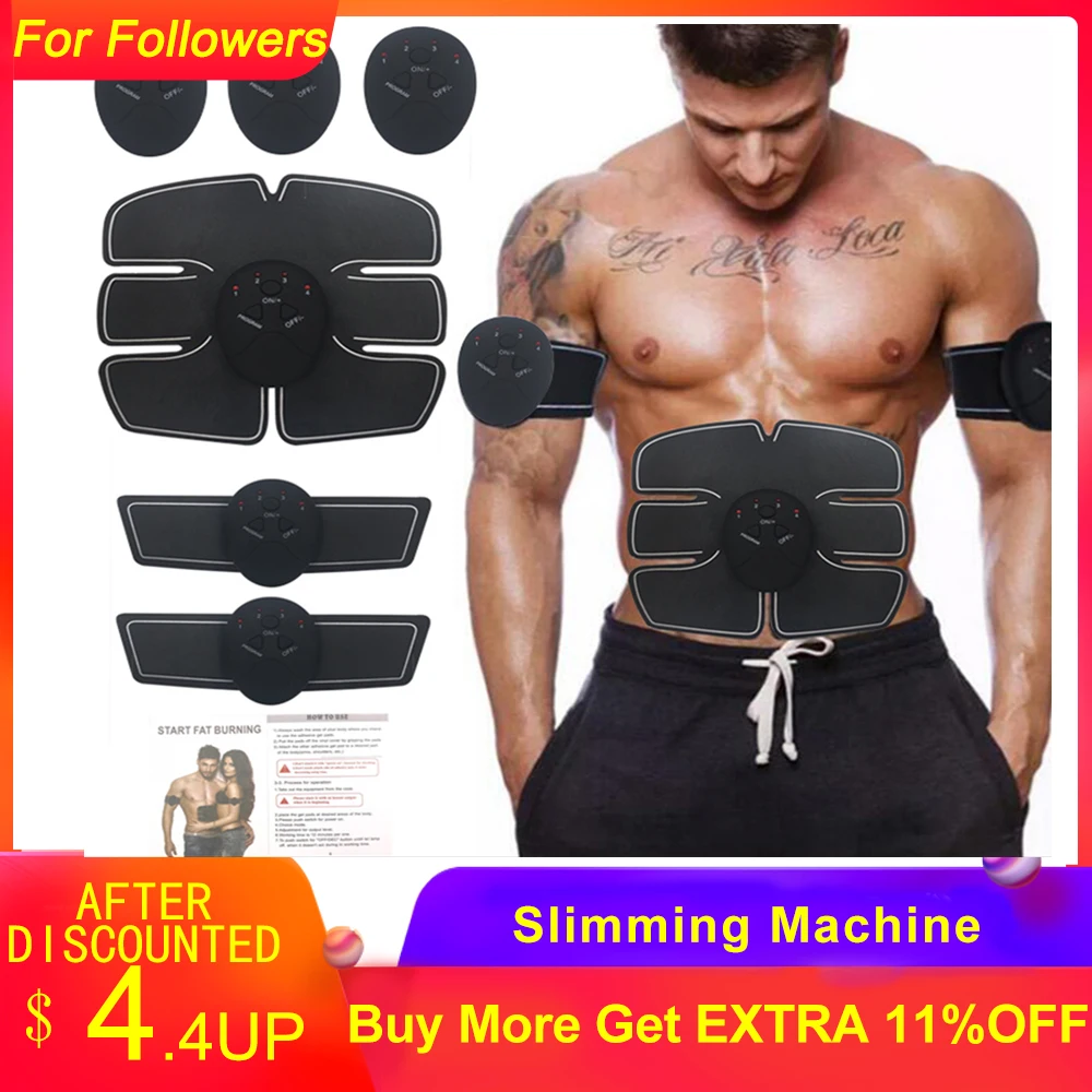 NEW Power Fit Vibration Abdominal Muscle Trainer Body Slimming Machine Fat Burning Fitness Massage Abdominal Loss Exercise Belt