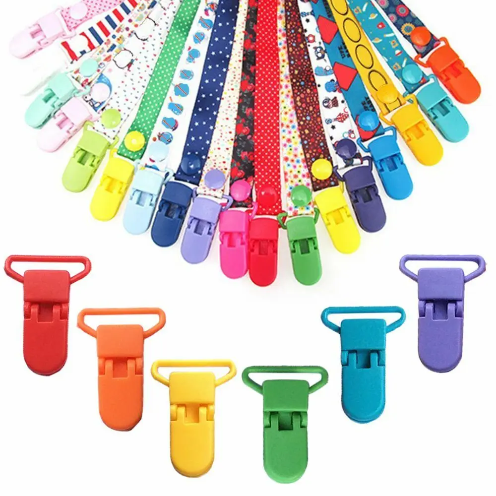 

10 Pieces Pacifier Holder Badge Craft Dummy Clips Multiple Use
