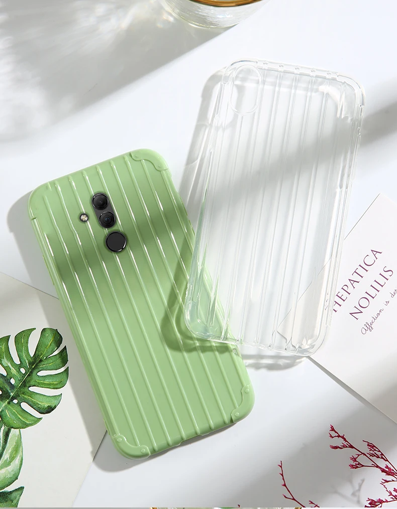 Роскошный багажный чехол для huawei mate 20 lite, Модный милый чехол, чехол для багажника из ТПУ, силиконовая задняя крышка для huawei mate 20 lite, чехол