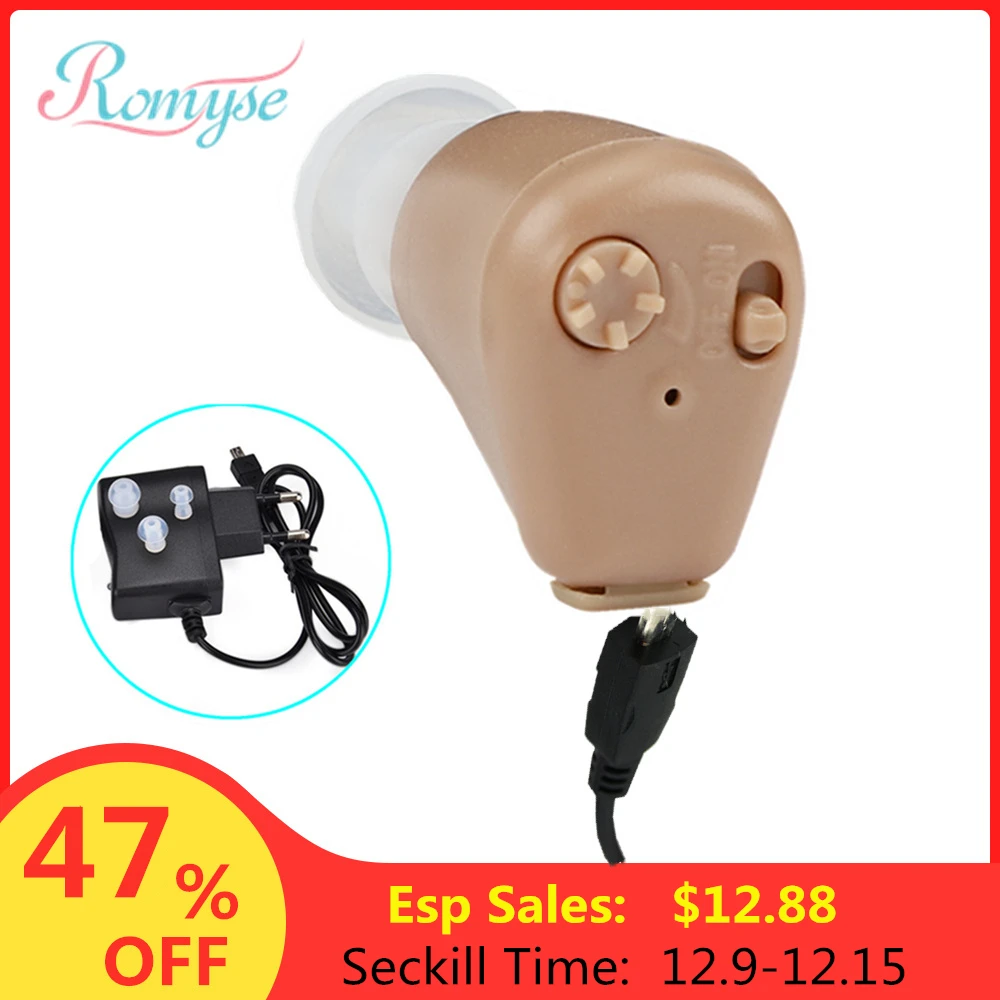 

Digital Rechargeable Hearing Aids Drop Shipping Sound Amplifier Ear Aid Hearing Device Mini Invisible Hearing Aid For Elderly