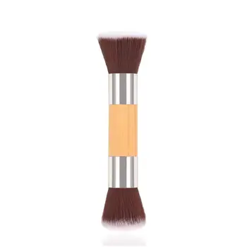 

Double-head Foundation Brushes Powder Blush Brushes Professional Face Makeup Tool Wooden Handle maquiagem