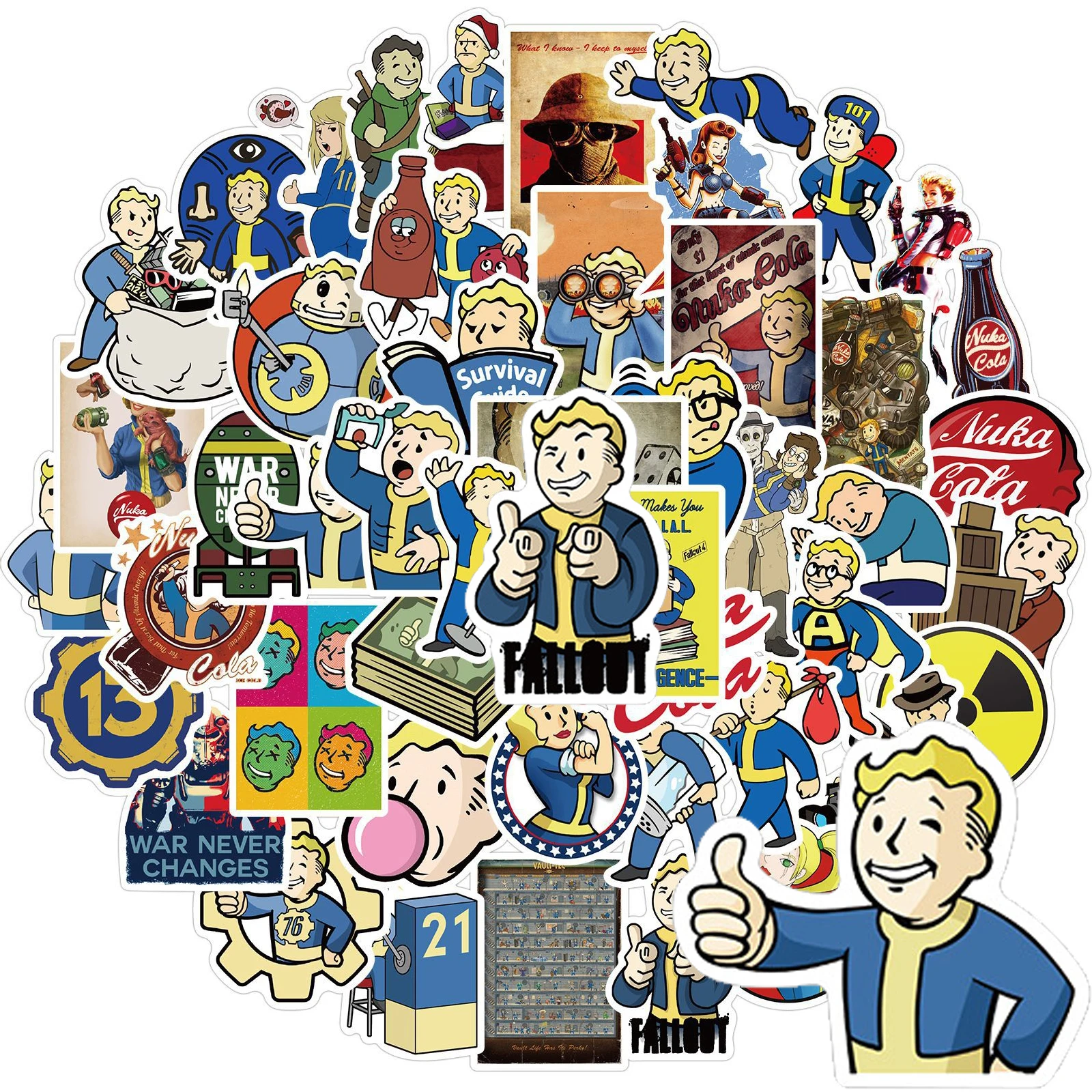 10/30/50Pcs Game Fallout Stickers Pipboy Suitcase Laptop Luggage Skateboard Motorcycle Fridge Decal Anime Pegatinas | Игрушки и хобби