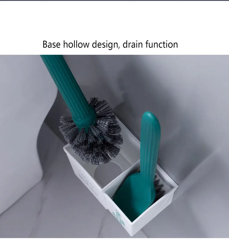 Baffect Creative Cactus Toliet Brush Set with Holder Built-in Incense Wall Nylon Toliet Brush Holder For Bathroom Cleaning Brush