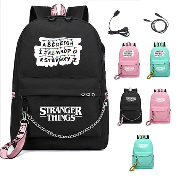 

Stranger things bag Billie Eilish backpack for teenager boys girls children school bags rapper women causal bag student backpack