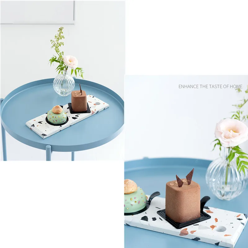 Tobs Terrazzo поддон торт подставка для десерта керамическая доска настольные украшения для дома инструменты подносы для еды обслуживание тарелка реквизит