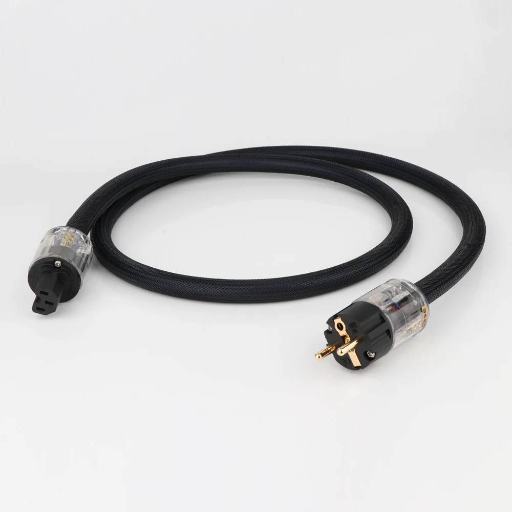 Hi End Copper AC Power Cable HIFI Audio US/EU Power Cord Pure Copper