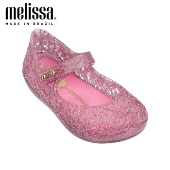 

Mini Melissa Hollow Girl Jelly Shoes Beach Sandals 2020 Summer Baby Shoes Melissa Sandals Kids Non-slip Princess Girls Shoes