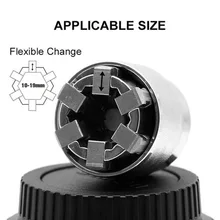 

2021 Universal Sleeve Adaptive Wrench, All-Fitting Multi Drill Attachment Universal Socket,3/8 Inch Drive Wrench Repair Tools