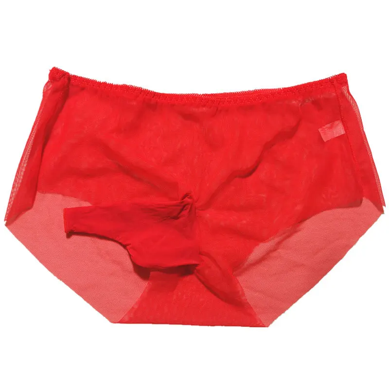 Sexy Men Mesh COCkRing G-string U Convex Pouch G-string Sheer See Through Sexy Thong Open Crotch Gay Wear Plus Size F8