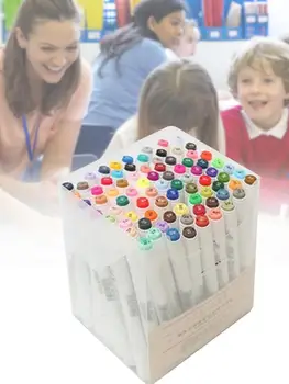 

Double Headed Painting Pen Friendly Marker Pen Set 60 Color 80 Color Student Design Hand-painted Drawing Marker Pen