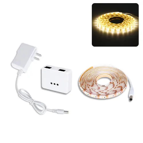 US Plug Warm White Светодиодные полосы водонепроницаемый ручной развертки сенсор светильник для под кухонные шкафы барный шкаф для спальни светильник Varredura De mao Luz - Цвет: US Plug Warm White