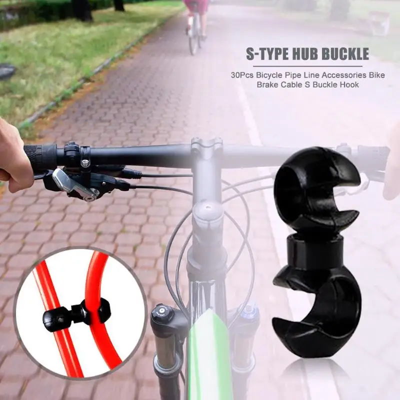 

Durable Bike Cable Buckle Not Easy to Damage 10pcs/bag MTB Bicycle C/S Buckle Pipe Line Outdoor Cycling Bike Disc Brake Cable
