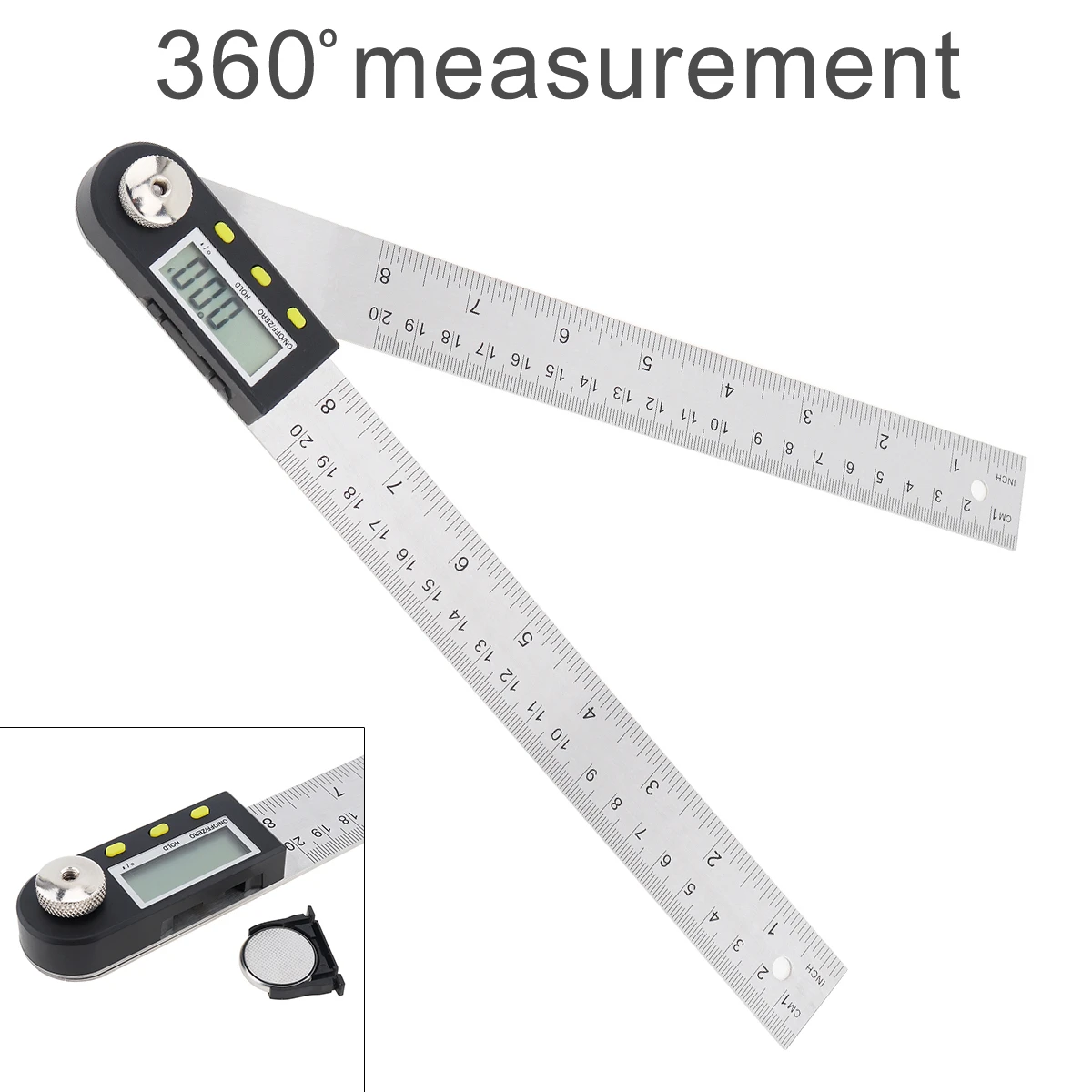 Ruler Electronic Ruler Angle Ruler 3V for Woodworking for Home DIY Ruler Electronic Ruler Angle Ruler 3V for Woodworking for Home DIY