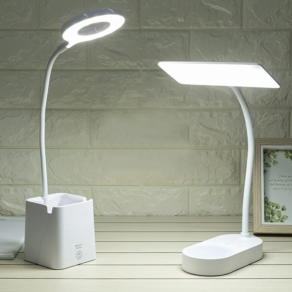 

LED USB Rechargeable Table Lamp Desk Light Flexible Adjustable Angle