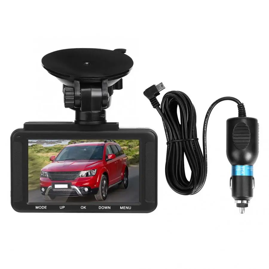 3 дюймов 1080P HD gps с одним объективом Камера ips Экран вождение автомобиля Регистраторы 170 градусов широкоугольный одновременно просматривать изображение более комплексную