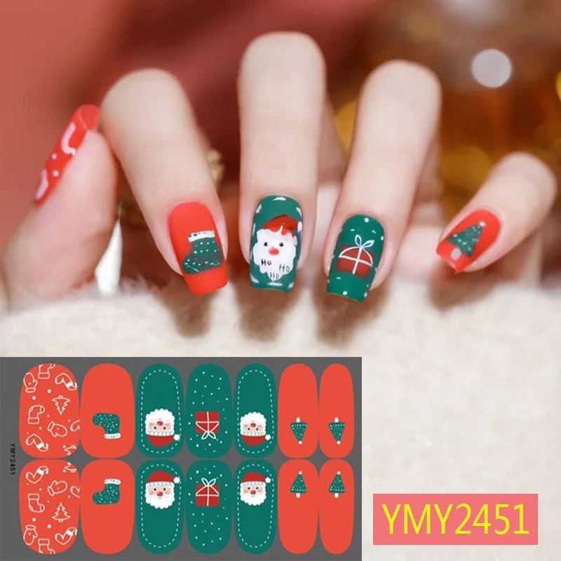 Christmas Nail Art 2022 4Pcs New Year 2022 Christmas Decoration Nail Art Stickers Self Adhesive Nail  Art Stickers For Women Girls Snowflake Elk Designs|Stickers & Decals| -  Aliexpress