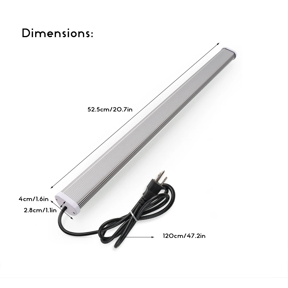 LED Grow Light Bar Tube Fitolamp 220LEDs Full Spectrum Hydroponic Plant Growing Lamp for Cultivo Indoor Vegs Grow Tent Seedlings