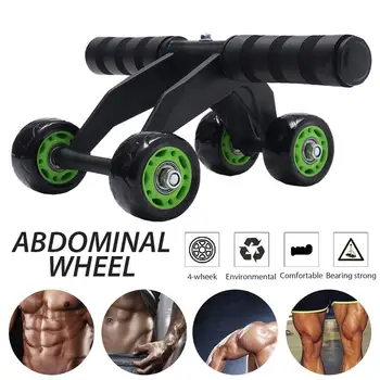 

2.4 Wheels AB Abdominal Roller Wheel Exercise Ergonomic Ab Workout Wheels Muscle Training Equipment For Home Gym