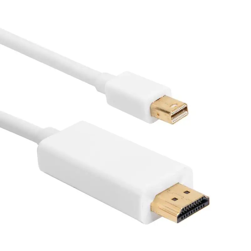 Дисплей мини кабель DP-HDMI штекер MaleAdapter 1,8 м для MacBook Pro Air проектор камера ТВ мини дисплей порт 1.1a вход