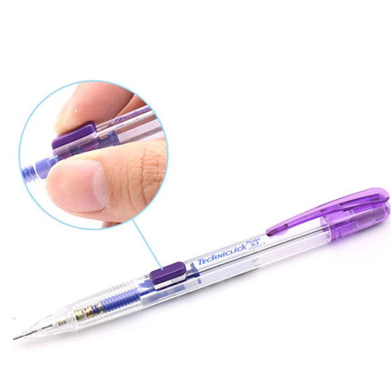 12 шт./партия Pentel PD105T механический карандаш 0,5 мм Классический боковой Пресс автоматический карандаш Япония 4 цвета Товары для офиса и школы