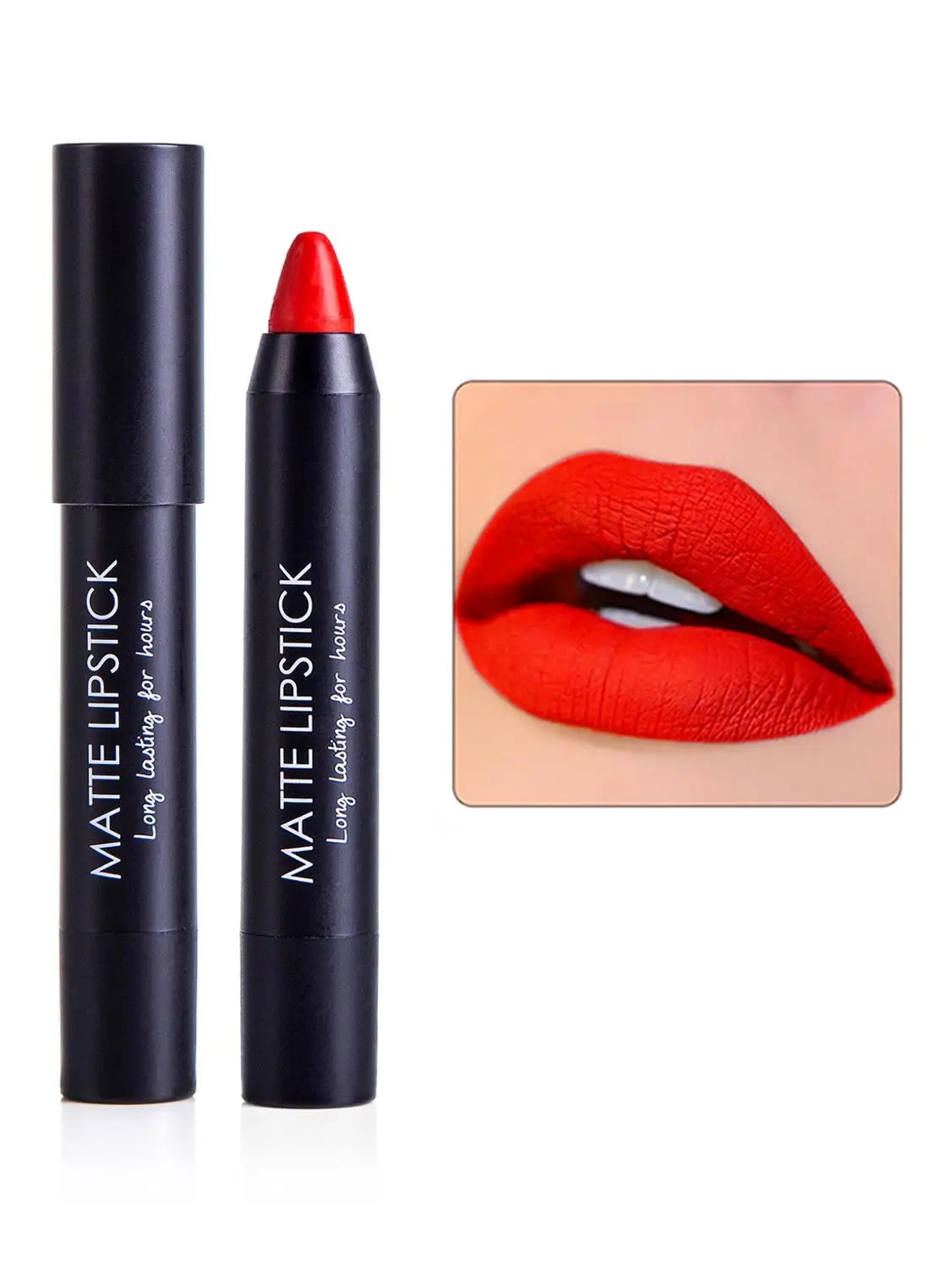 Lipstick pen 12 color waterproof lasting charming sexy color easy to wear professional daily makeup long-lasting non-stick cup