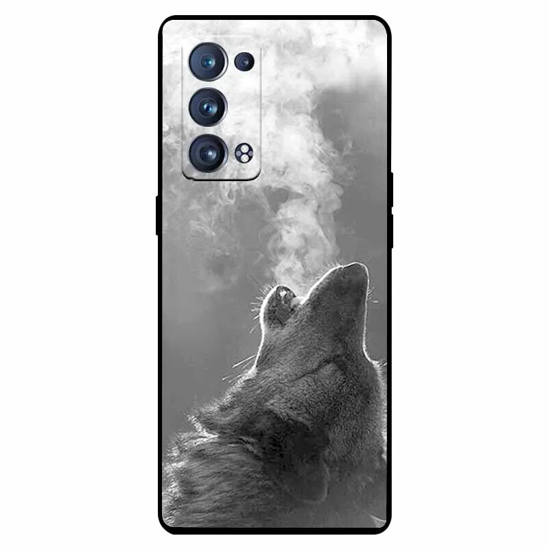 Shockproof Soft Silicone TPU Back Cover for Oppo Reno 6 Pro 5G - Cute and Durable