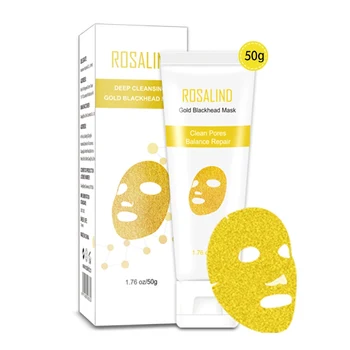 

Gold Collagen Blackhead Mask Peel Off Purifying Blackhead Remover Mask Deep Cleansing for Acne Scars Blemishes Wrinkles Fa