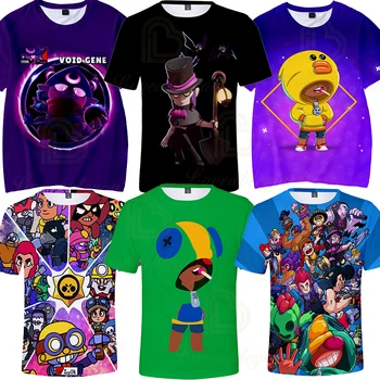 

Children's Crow Shoot Game 3D Print T-shirt Womens Clothing Brawling T Shirt Star Women Kids Leon Tops 2020 Shirt Boys Girls